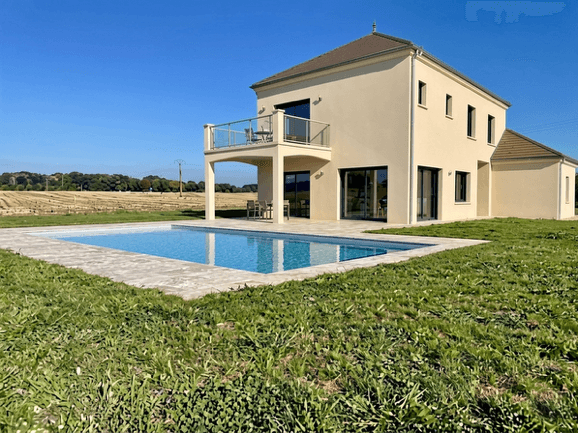 Maison sur mesure de 180 m² à Roncenay, avec terrasse, balcon et jardin